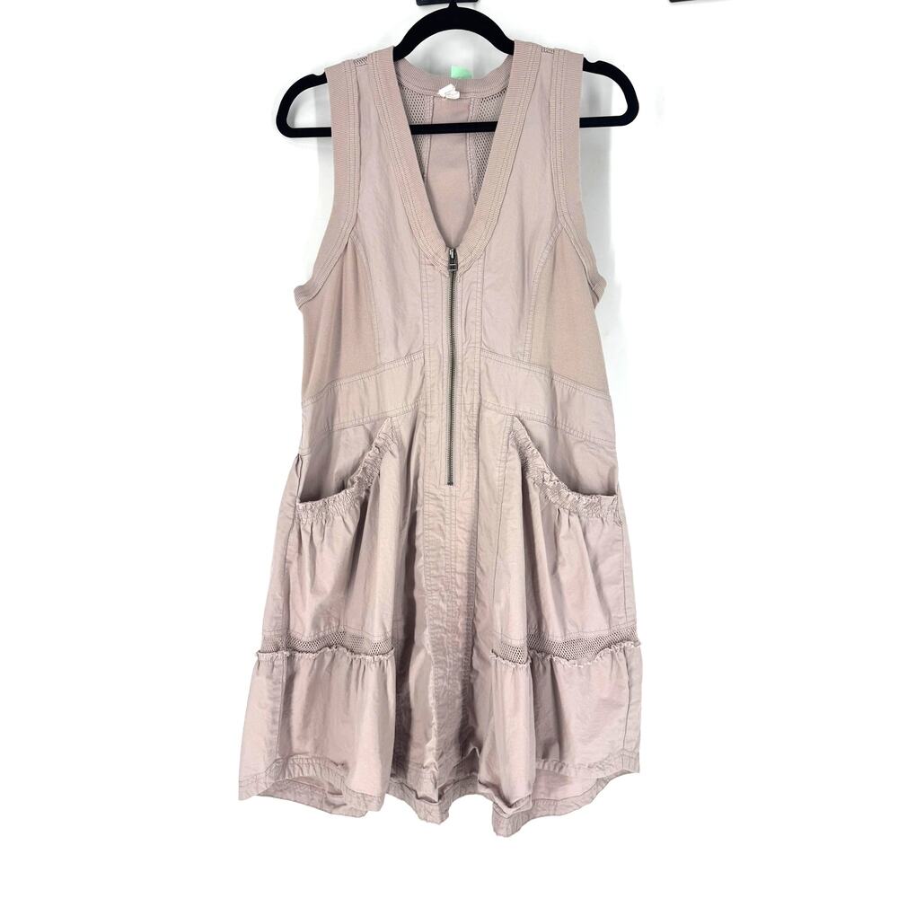 Anthropologie Daily Practice Beige Parachute Mini Dress